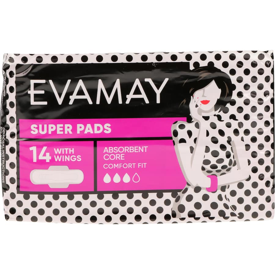Evamay Super Pads Regular Wings 14pack