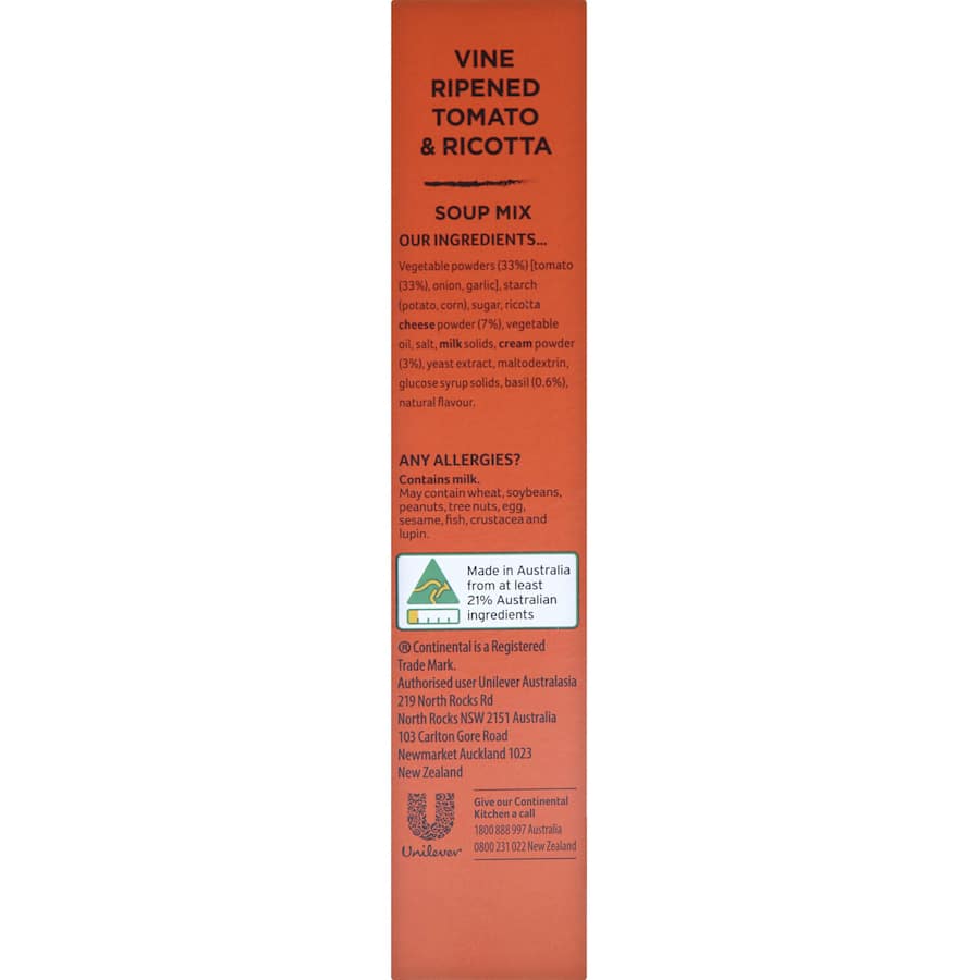 Continental Sensations Instant Soup Tomato & Ricotta 54g 2pack