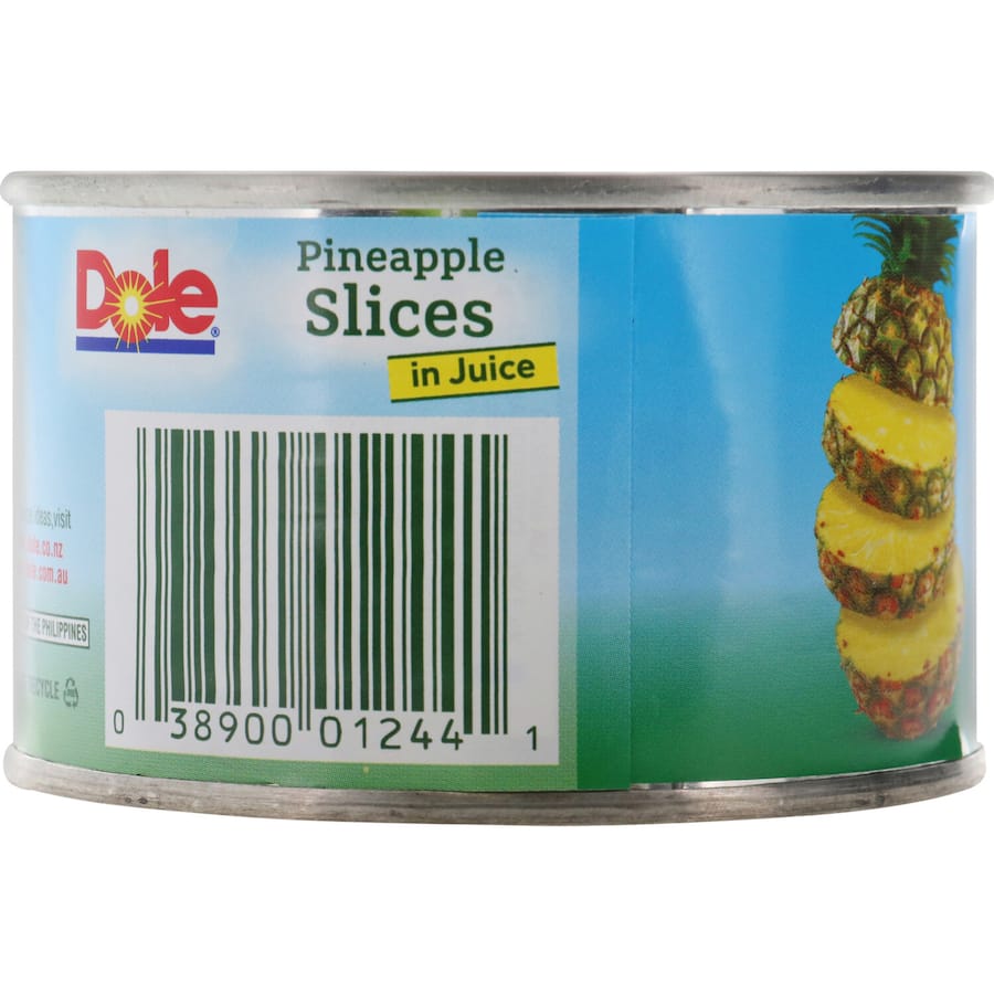 Dole Tropical Pineapple Slices In Juice Can 227g