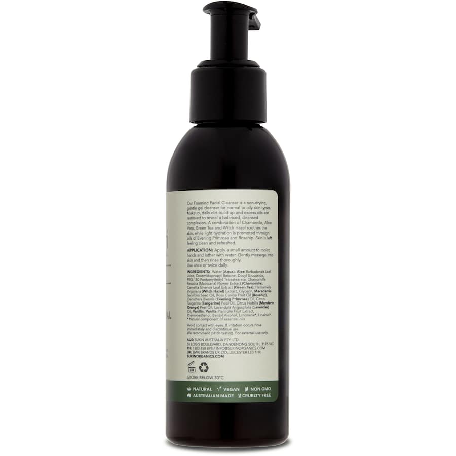 Sukin Facial Cleanser Foaming Pump 125mL