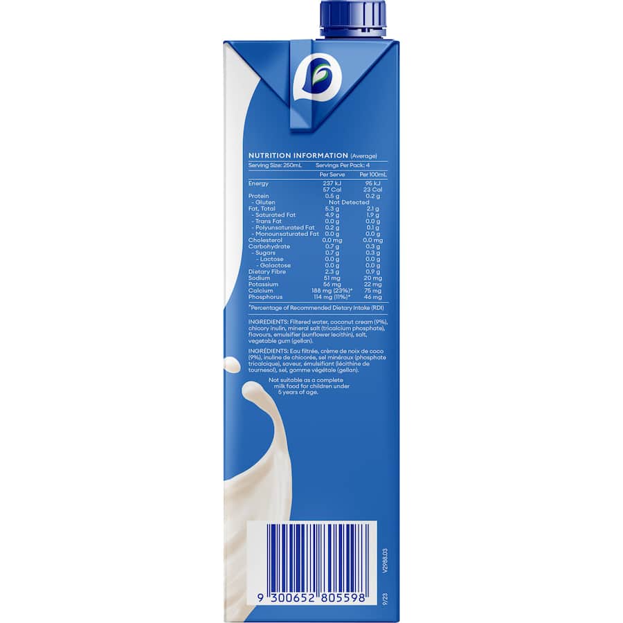 Sanitarium So Good Coconut Milk Unsweetened Carton 1L