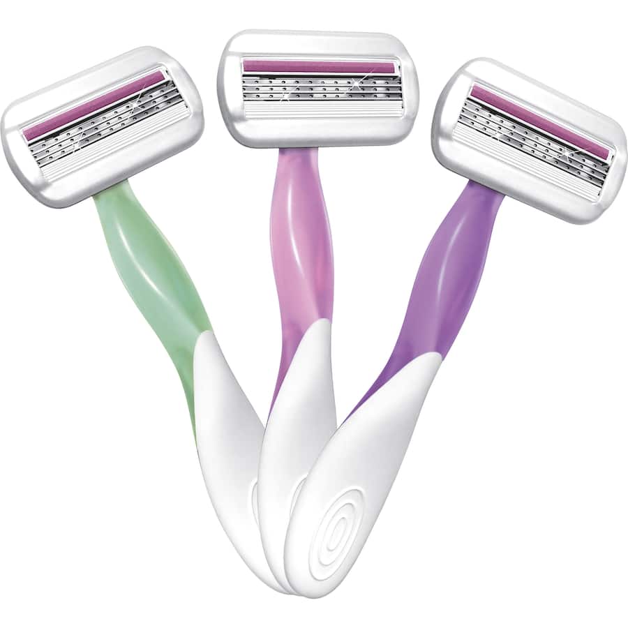 BIC Soleil Sensitive Disposable Razors with Comfort Shield and aloe vera strip for a smooth, irritation-free shave, set of 3.