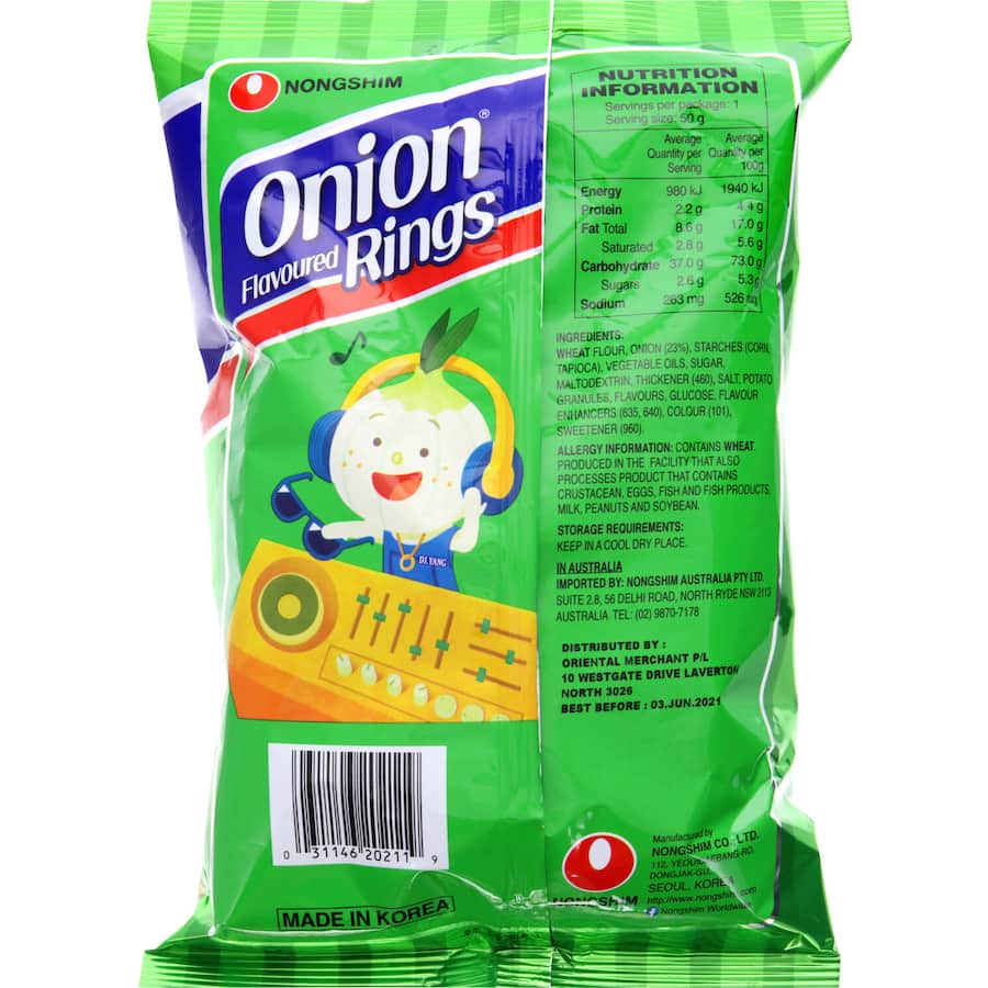Nong Shim Onion Rings Bag 50g