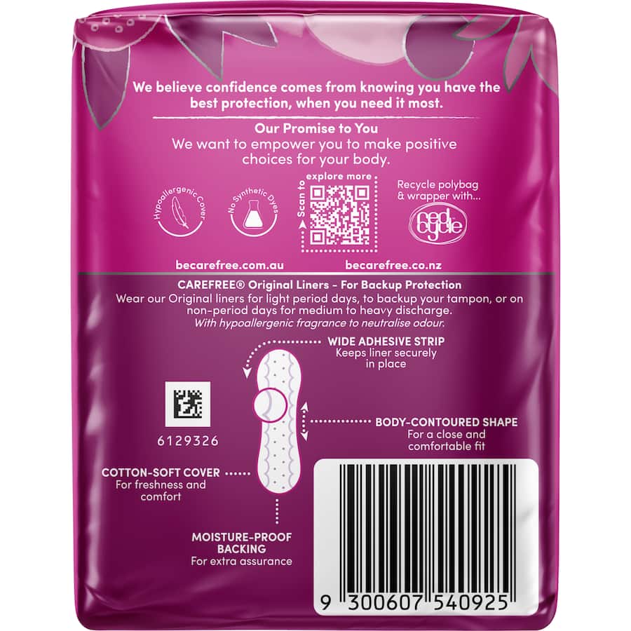 Carefree Panty Liners Shower Fresh 30pack