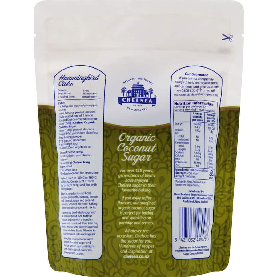 Chelsea Coconut Sugar Organic 250g