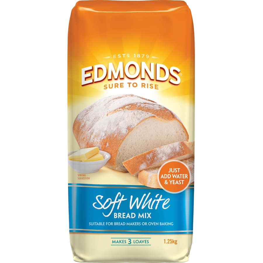 Edmonds Bread Mix Soft White 1.25kg