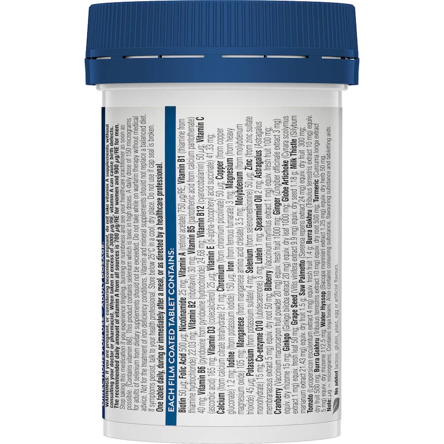 Swisse Ultivite Men Multivitamin 50+ Tablets 60pack