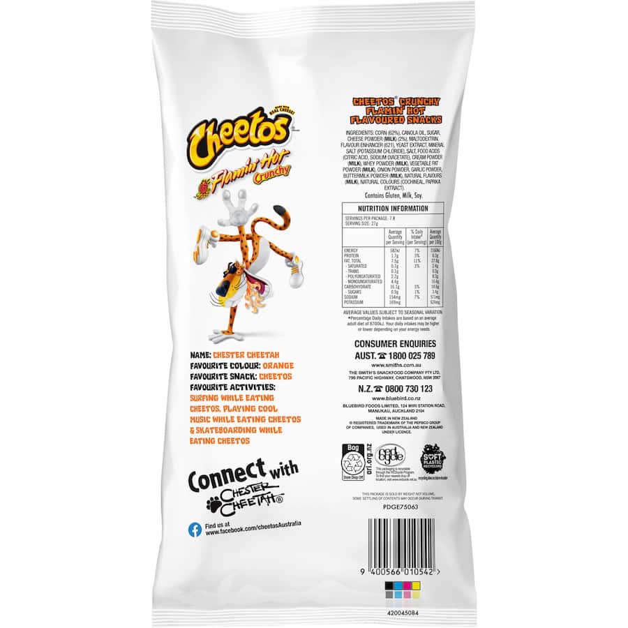 Spicy Cheetos Corn Snacks Crunchy Flamin’ Hot Party Bag, offering bold flavor and crispy texture, perfect for sharing and enjoying.