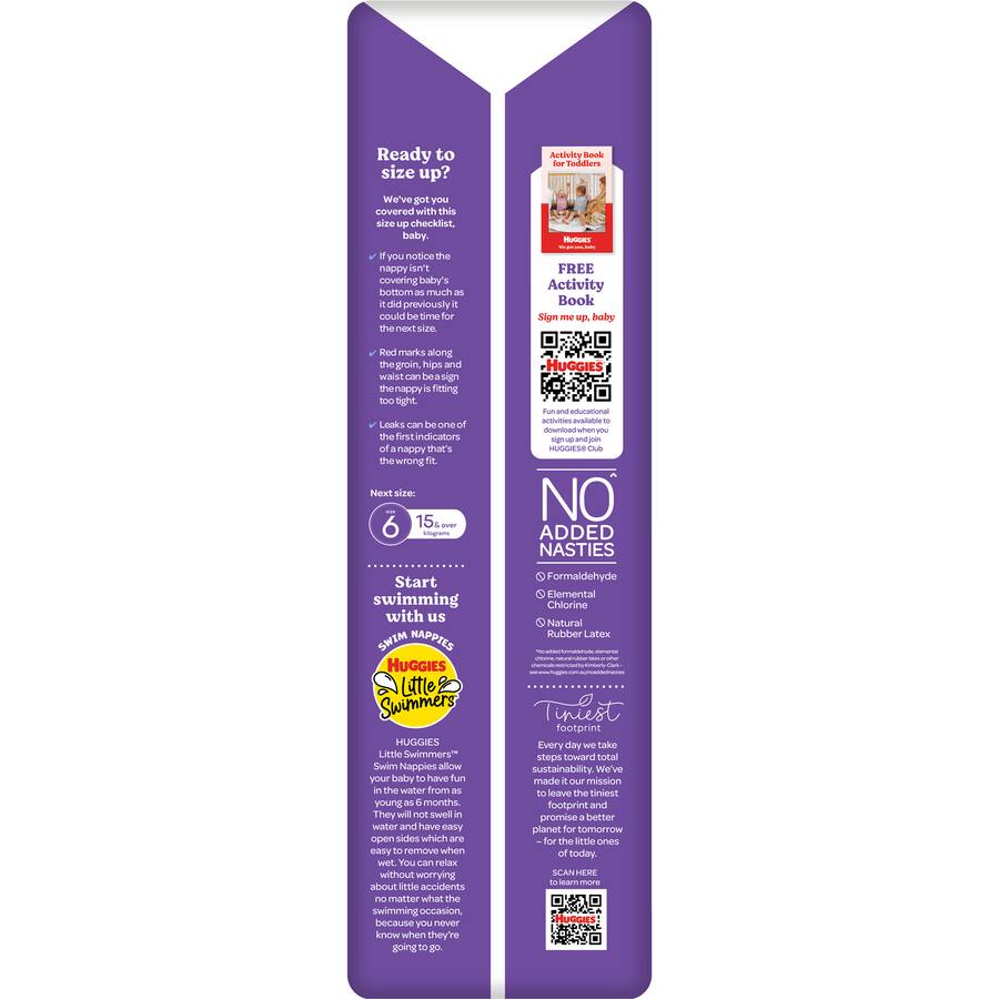 Huggies Ultra Dry Nappy Pants Boys Size 5 (12-17kg) Jumbo pack 54pack
