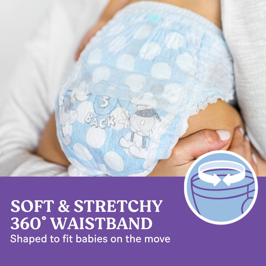 Huggies Ultra Dry Nappy Pants Boys Size 5 (12-17kg) Jumbo pack 54pack