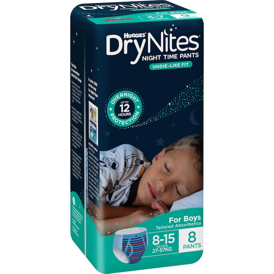 Huggies Drynites Boys 8-15 Years 8pack
