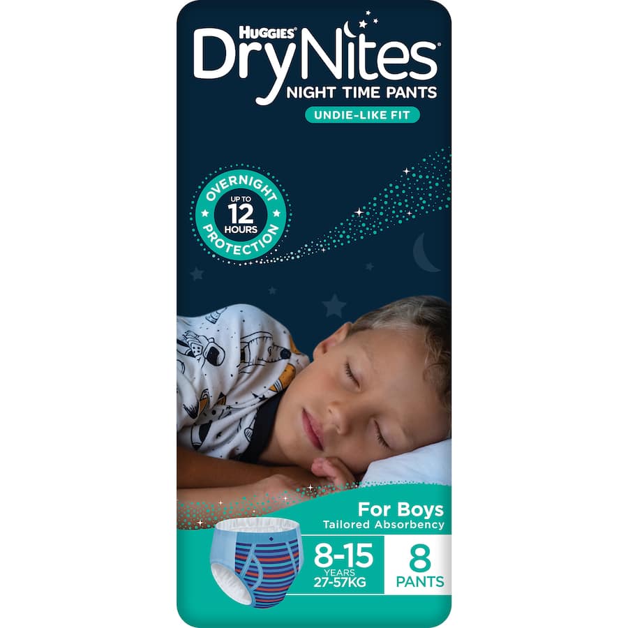 Huggies Drynites Boys 8-15 Years 8pack