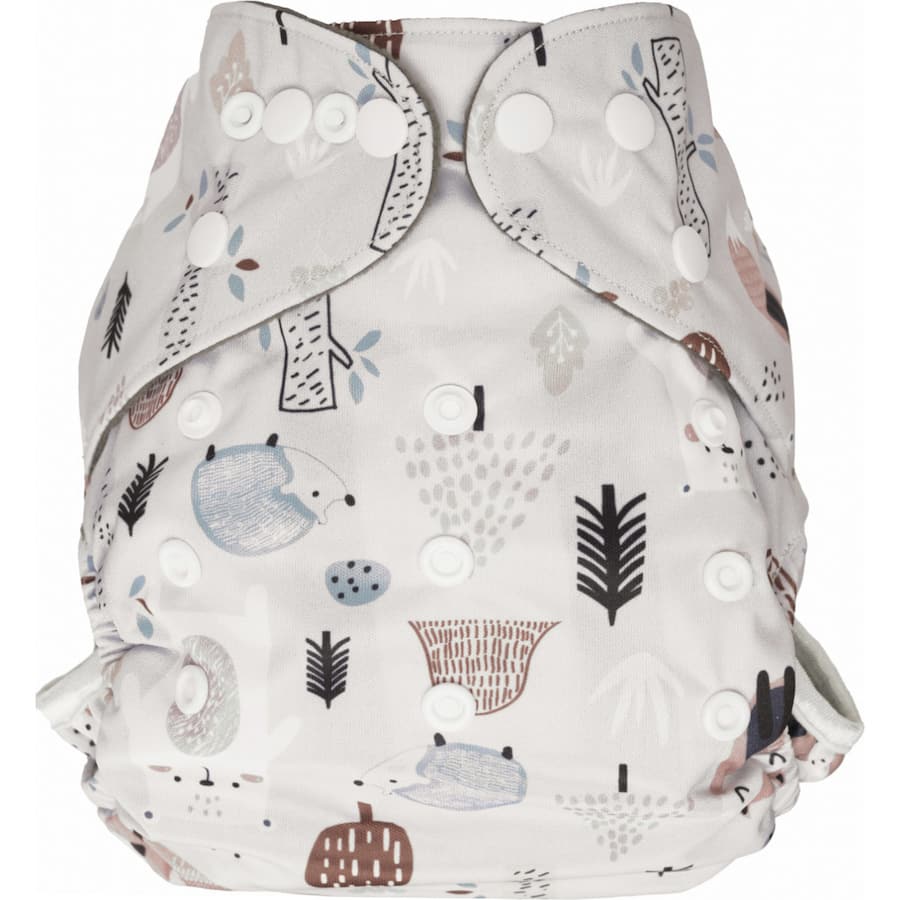 Eco-friendly Little Genie Reusable Cloth Nappies in soft materials, offering adjustable fit, maximum absorbency, and stylish designs.