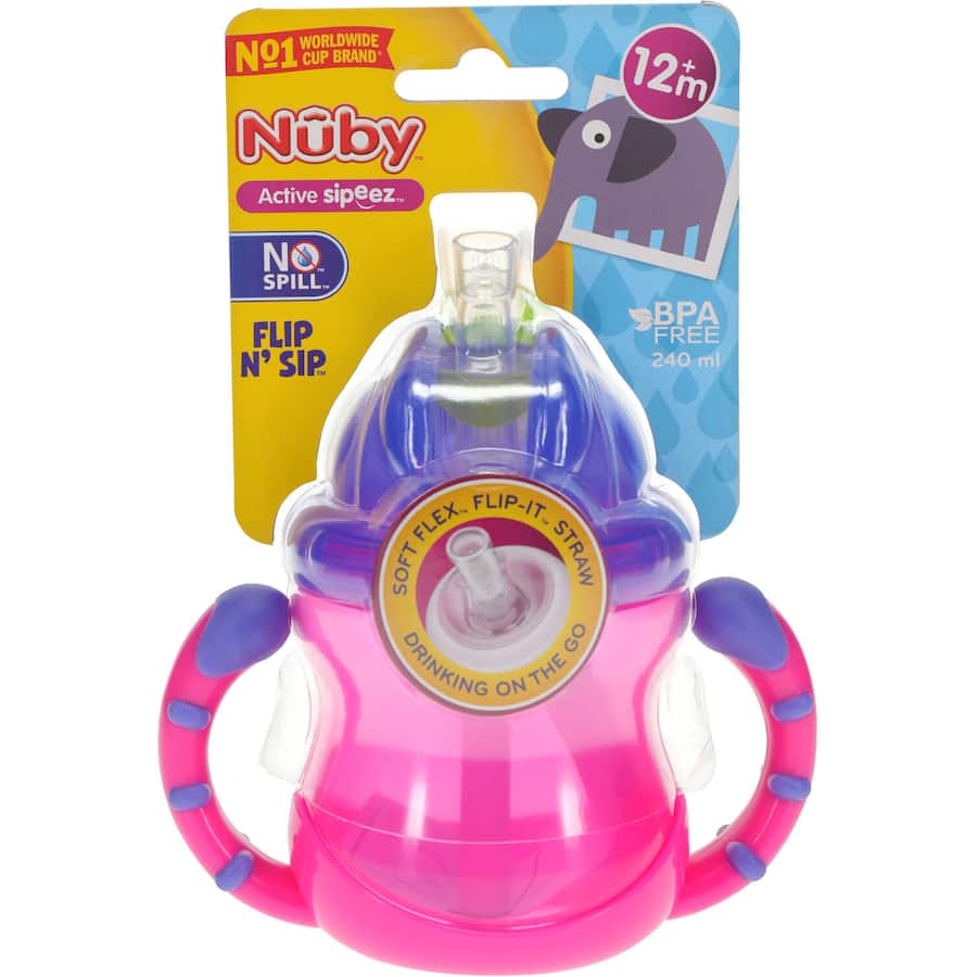 Nuby Baby Drinking Cup Flip & Sip Each 240mL