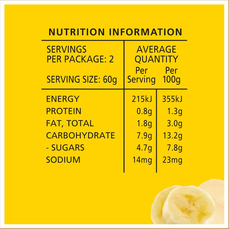 Wattie's Stage 2 Baby Food Custard with Banana in a jar, smooth and creamy texture, perfect for babies 6 months and older.