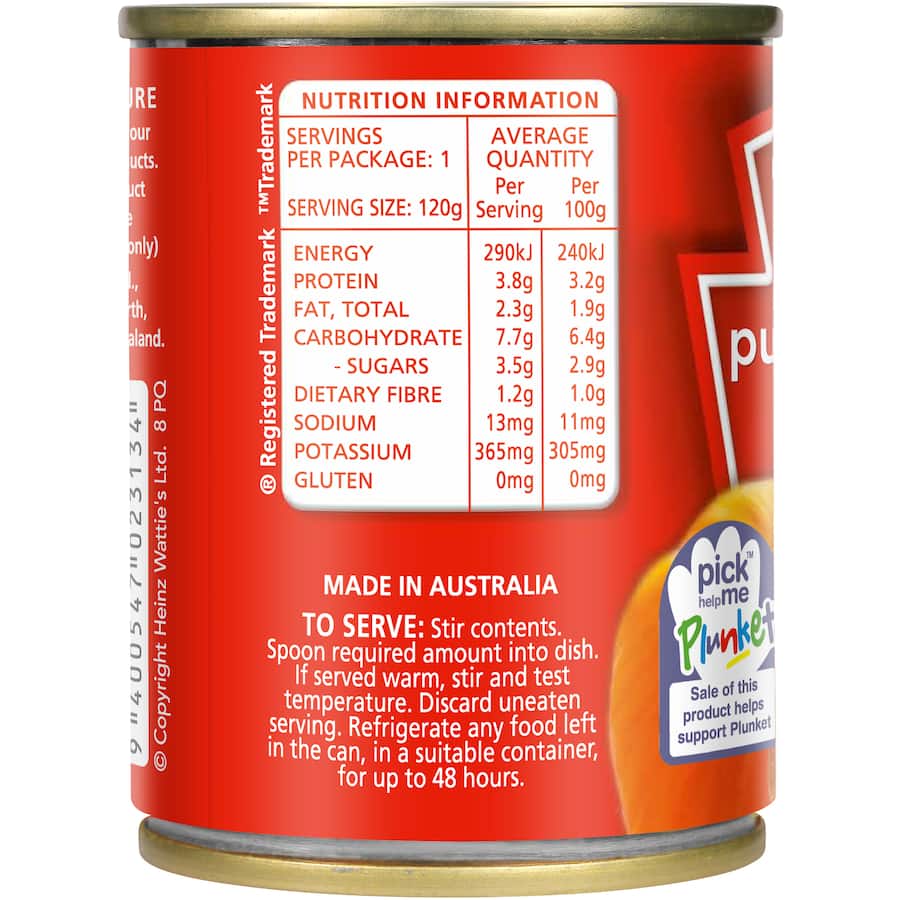 Watties Stage 2 Baby Food with pumpkin, potato, and beef, a nutritious puree for babies 6-7 months, gluten and preservative free.