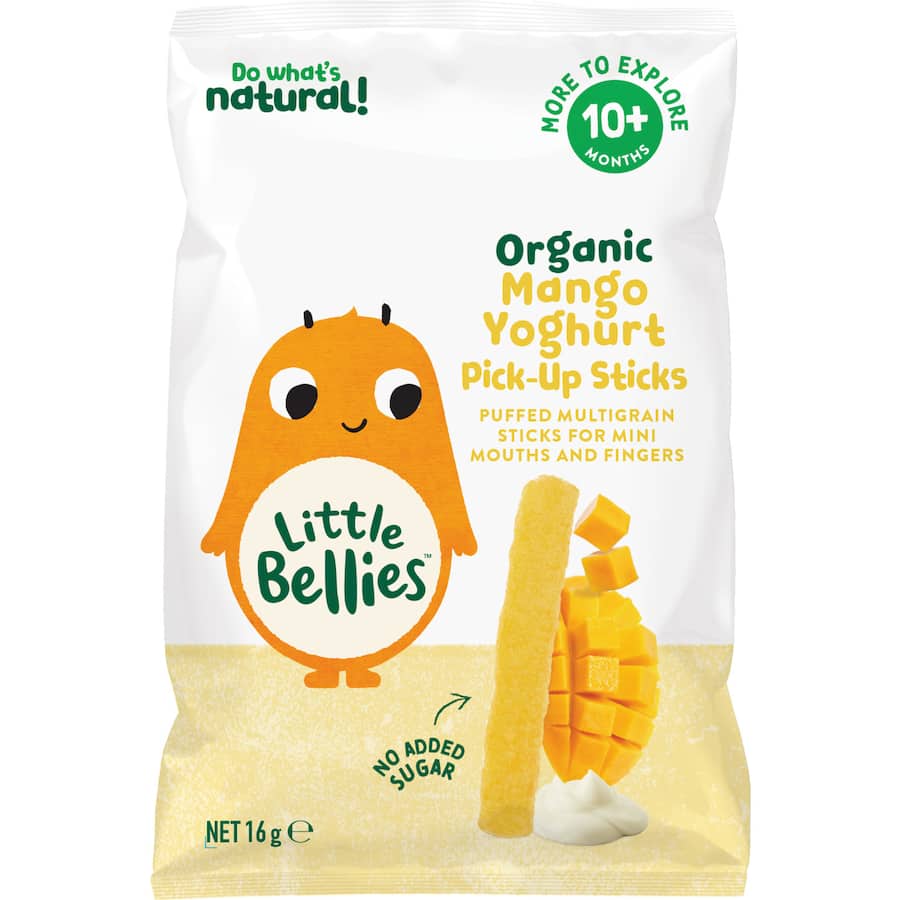Little Bellies Organic Mango Yoghurt Sticks 16g