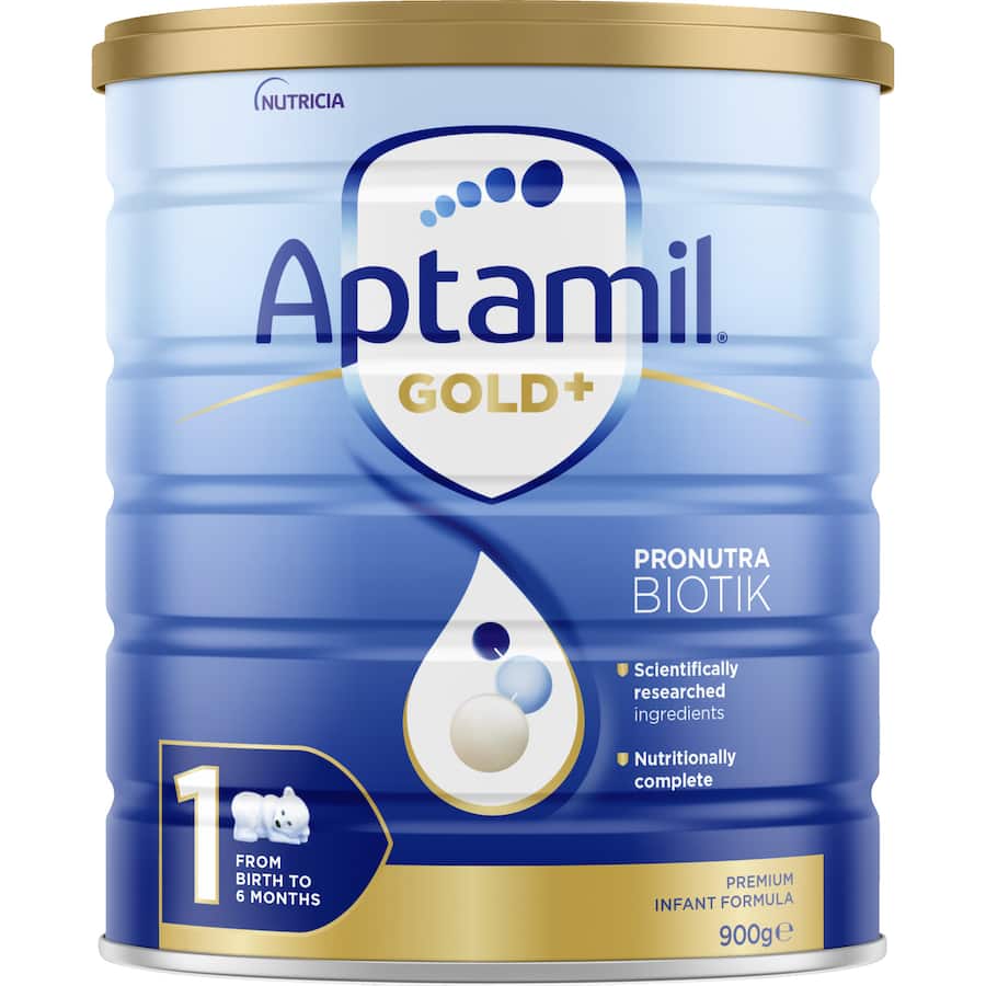 Aptamil Gold+1 Pronutra Biotik Baby Infant Formula From Birth To 6 Months 900g