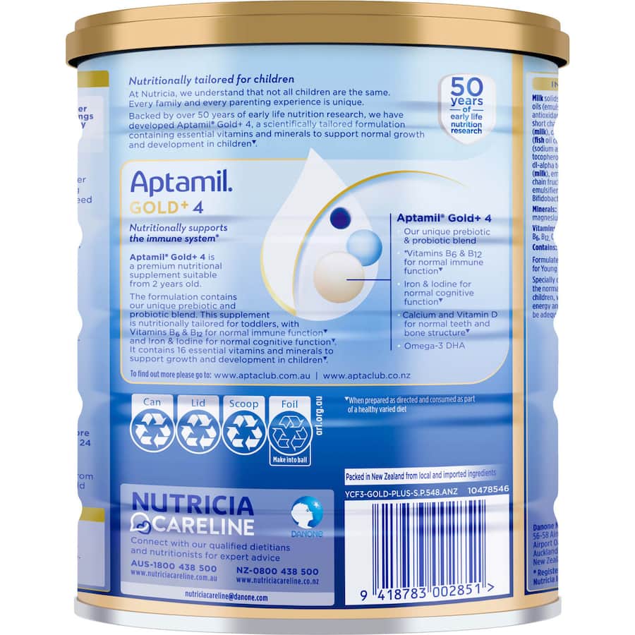 Aptamil Gold+4 Pronutra Biotik Junior Nutritional Supplement From 2 Years 900g