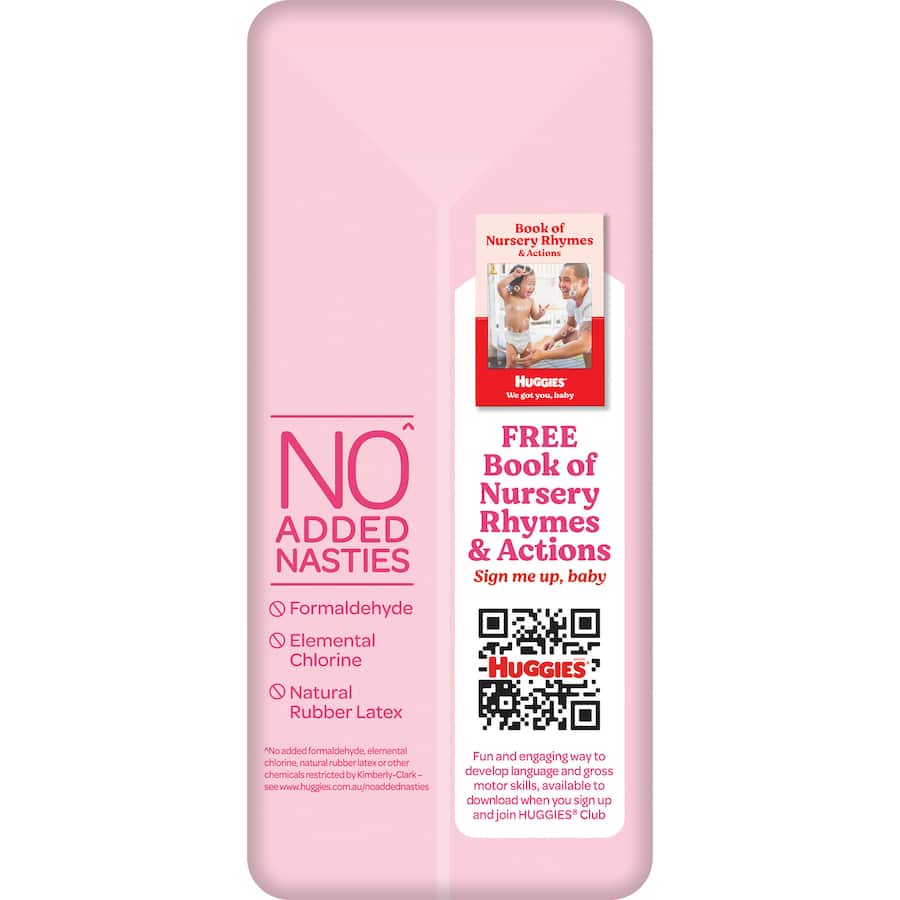 Huggies Ultra Dry Nappies Girls Size 4 (10-15kg) 18pack