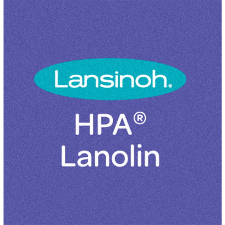 Lansinoh HPA Lanolin Nipple Cream for breastfeeding relief, soothing cracked nipples with 100% ultra-pure lanolin.