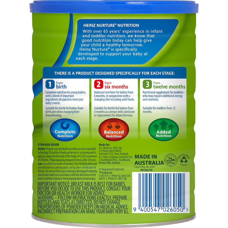 Heinz Nurture Starter From Birth Infant Formula 1 900g