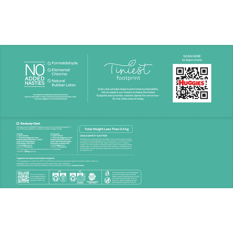 Huggies Infant Nappies Size 2 (4-8kg) Jumbo pack 96pack