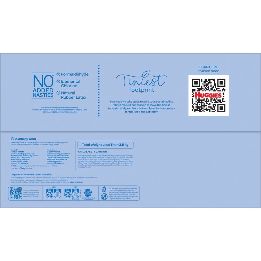 Huggies Ultra Dry Nappies Boys Size 5 (13-18kg) Jumbo pack 64pack