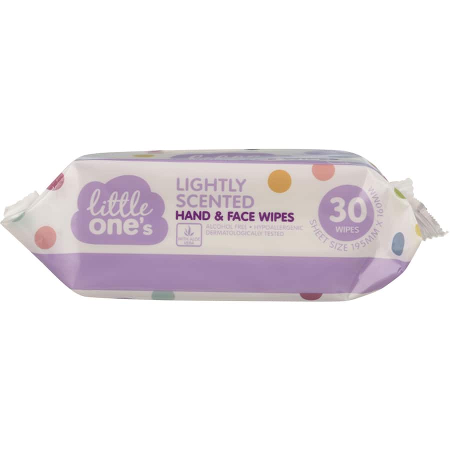 Gentle, hypoallergenic baby wipes for hands and face, perfect for sensitive skin and quick cleanups.