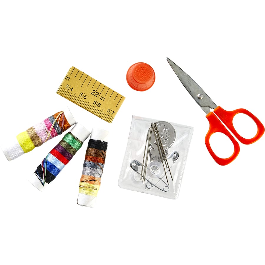 Compact Korbond Sewing Kit Travel with essential sewing supplies for on-the-go mending and crafting.