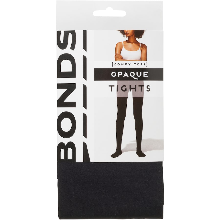 Bonds Ladies Tights Large - Xlarge Comfy Opaque 70 Denier Black 1pr