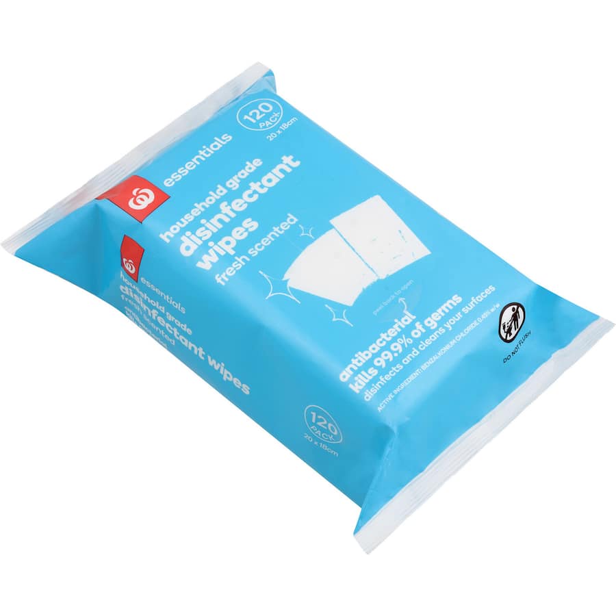 Essentials Disinfectant Cleaning Wipes 120pack