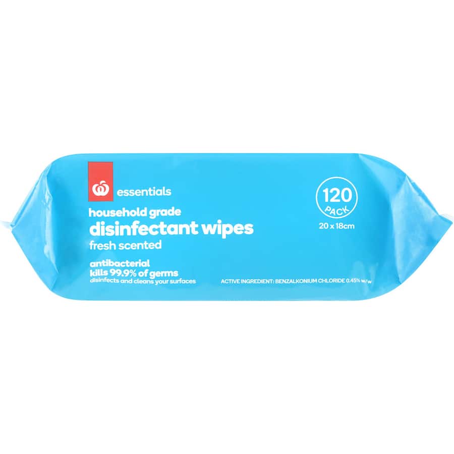 Essentials Disinfectant Cleaning Wipes 120pack