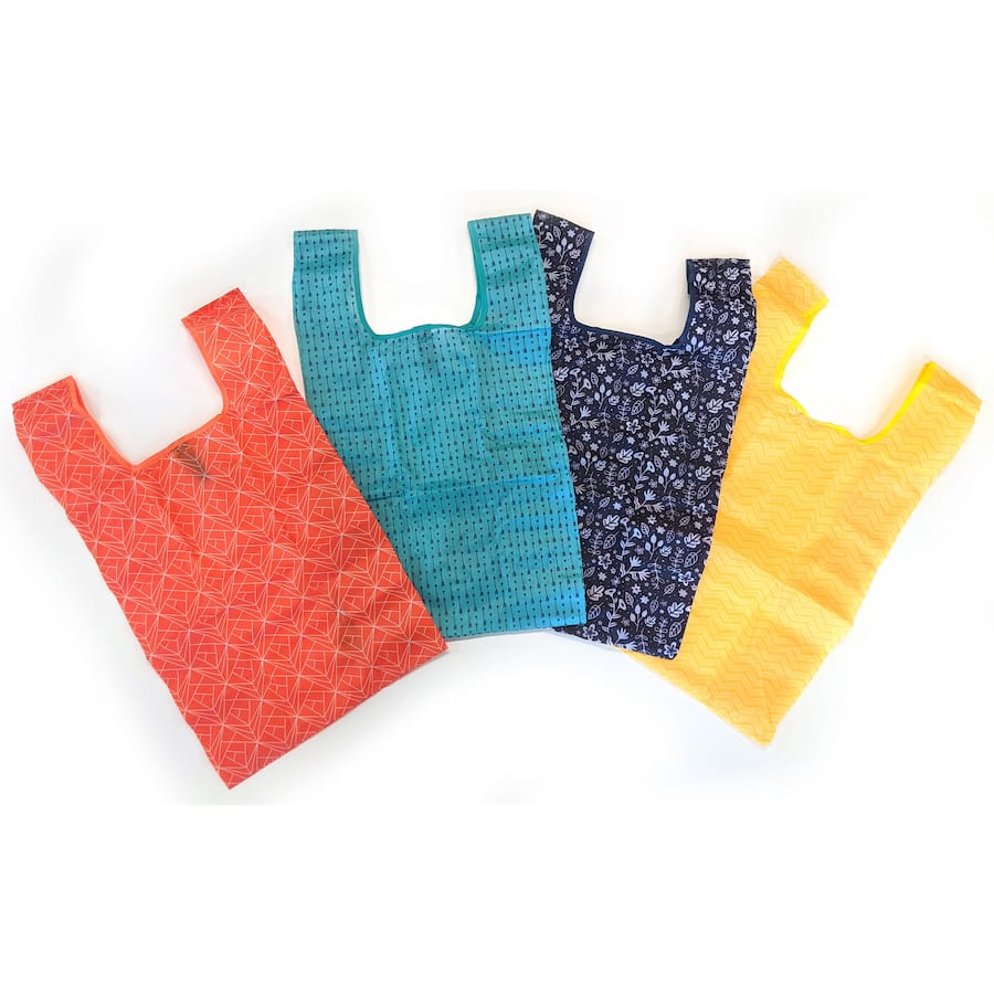 Eco Warrior Reusable Shopping Bag Folding Tote, lightweight and durable, perfect for eco-friendly shopping and reducing plastic waste.