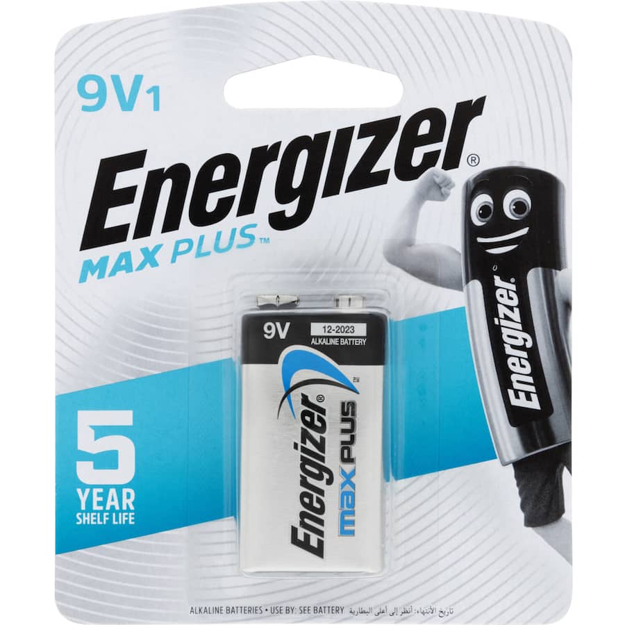 Energizer Max Plus 9v Battery 1pack