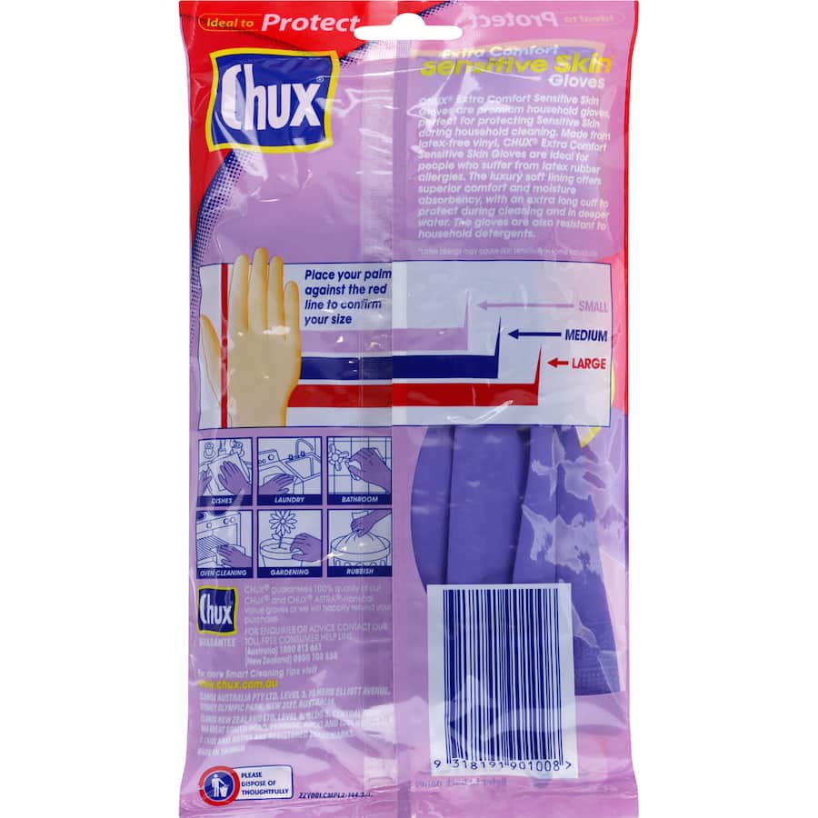 Chux Gloves Extra Comfort Large 1pr