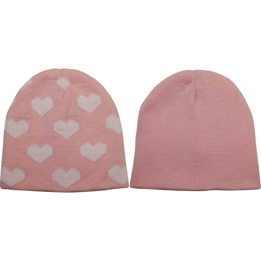 Toasty Kids Reversible Beanie Knitted 8-12 Years Assorted Each
