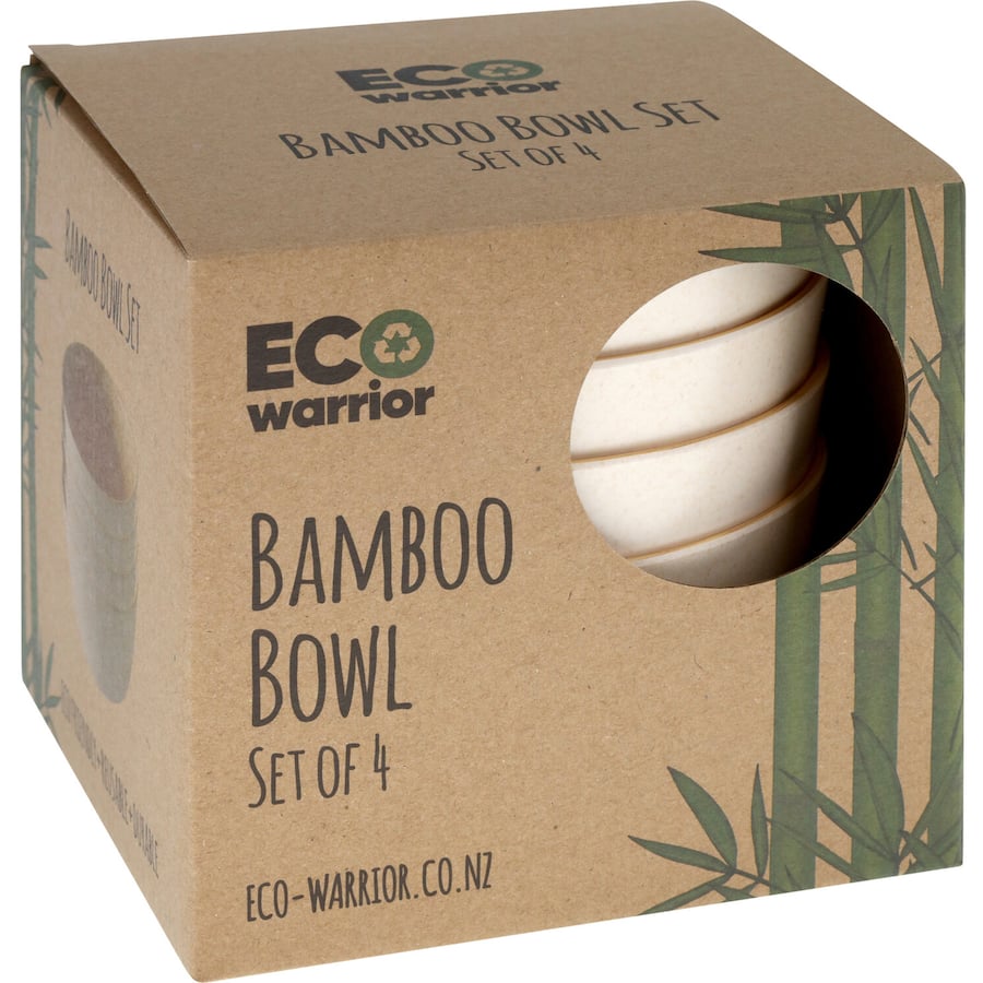 Eco Warrior Bamboo Bowls 4pack