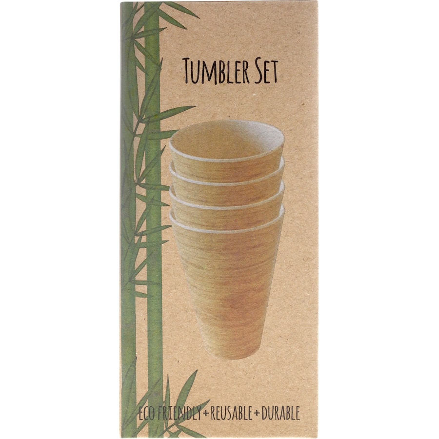 Eco Warrior Bamboo Tumblers 4pack