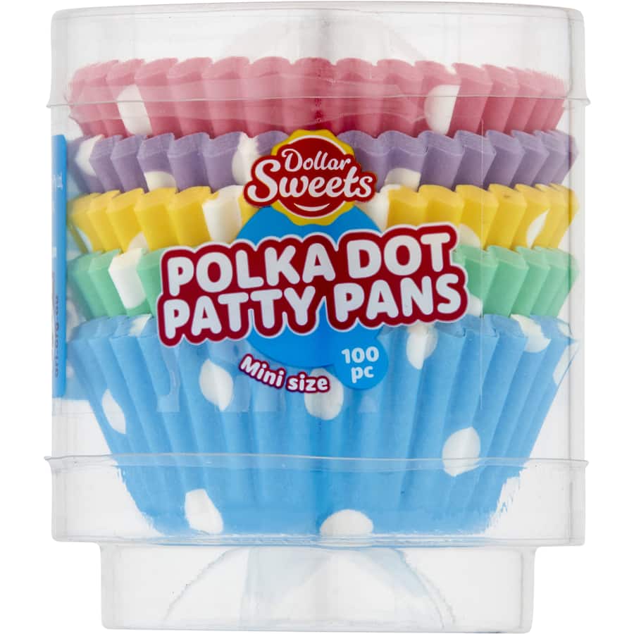 Dollar Sweets Mini Patty Pans Assorted 100pack