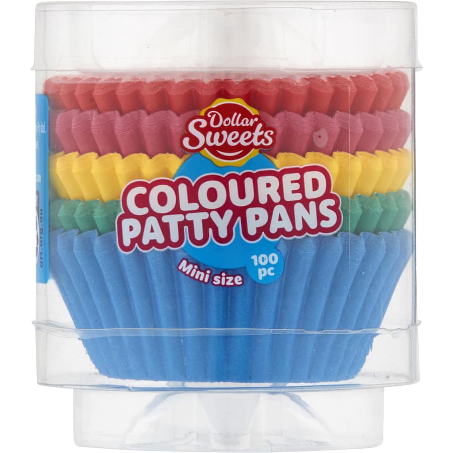 Dollar Sweets Mini Patty Pans Assorted 100pack