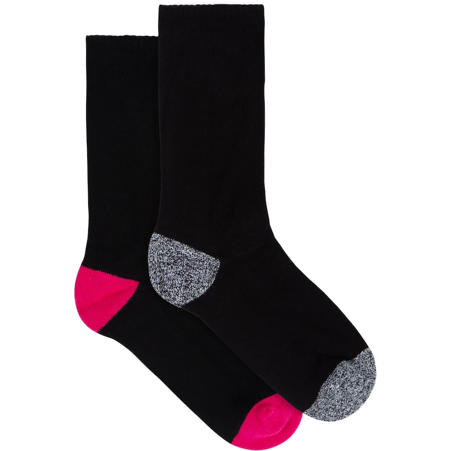 Underworks Ladies Socks Crew Size 5-8 2ea