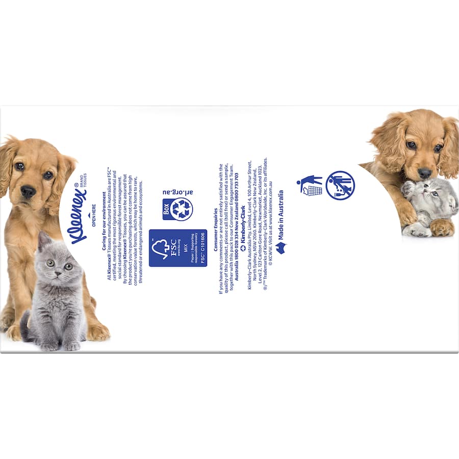Soft and strong Kleenex Tissues Large N Thick 3-ply provide comfort and absorbency for everyday use and unexpected sniffles.