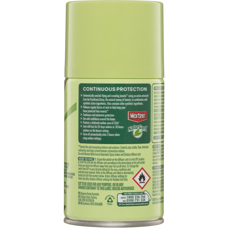 Mortein Naturgard Automatic Spray System Odourless Refill 152g