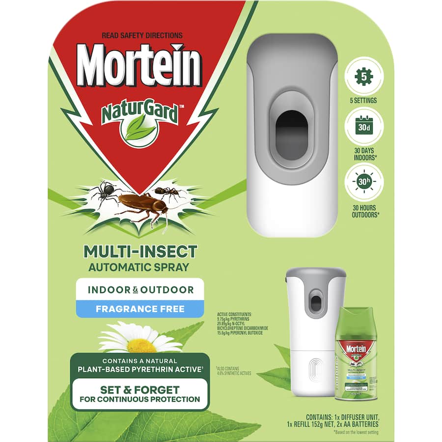 Mortein Naturgard Automatic Insect Control Indoor & Outdoor System Primary 152g