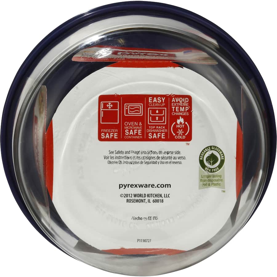 Pyrex Bowls Round With Lid 4 Cup 950mL