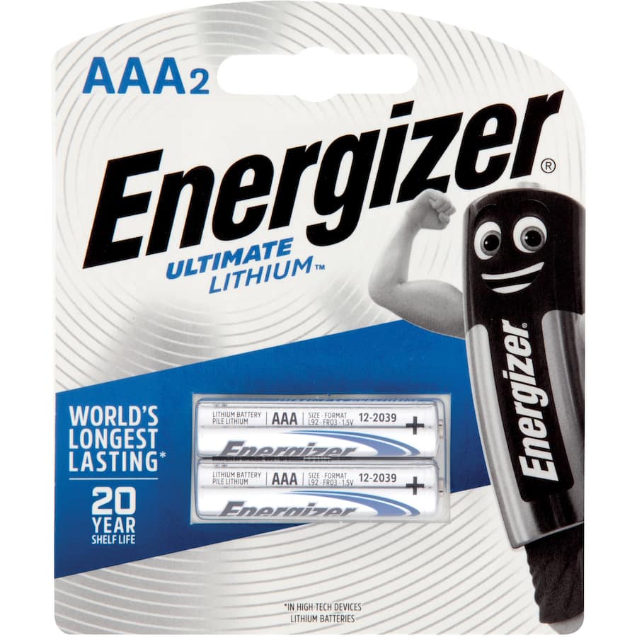 Energizer Aaa Battery Lithium 2pack