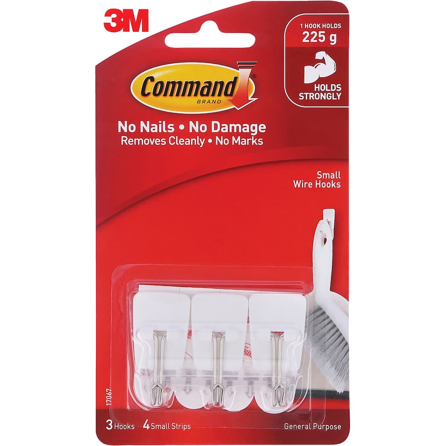 Versatile 3M Command Hooks for organizing utensils, keys, and more without damage, perfect for any room or decor style.