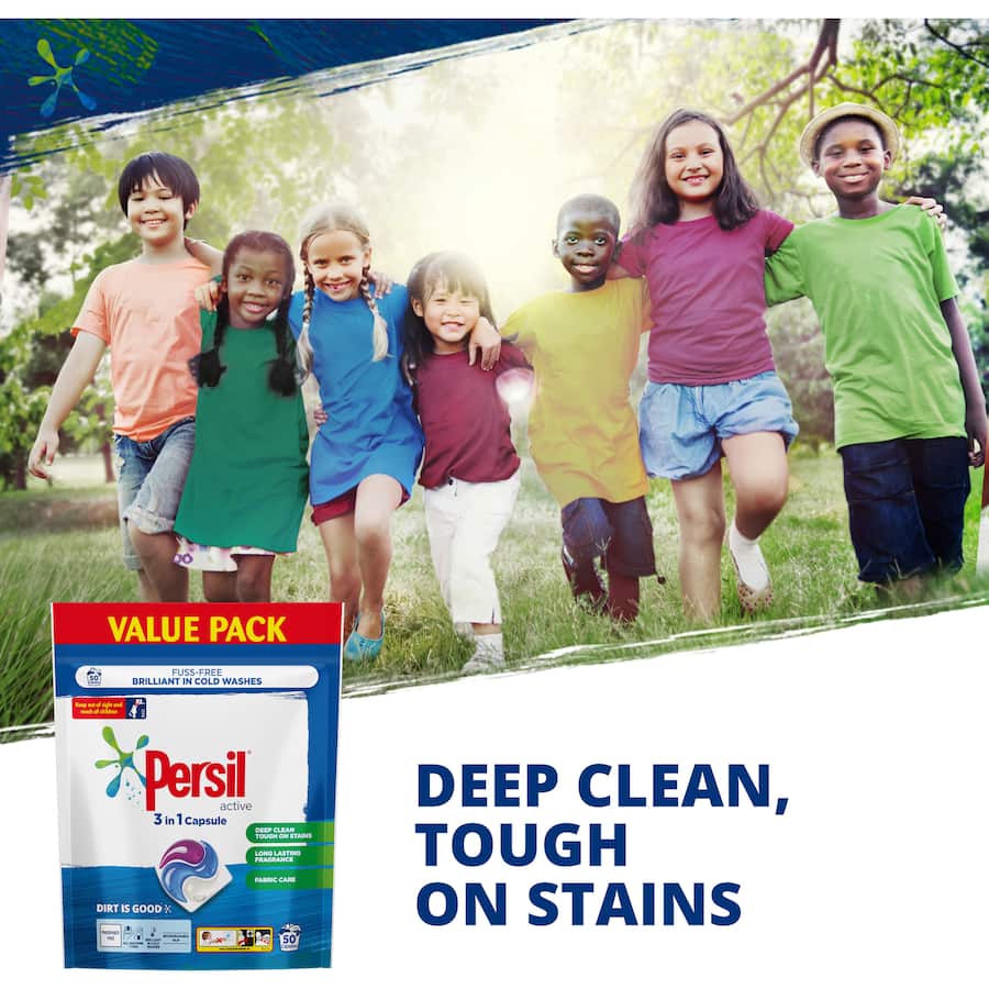 Persil Laundry Capsules 3 In 1 Active 50pack
