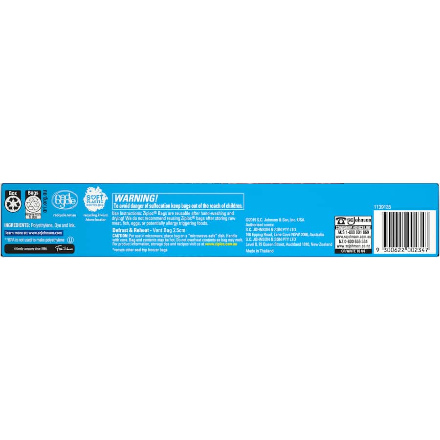 Ziploc Freezer Bags Large 14pack